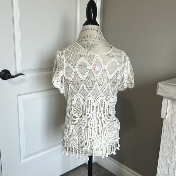 Crochet top cream - Picture 2 of 4